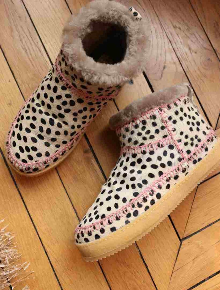 Skor laidback london | Bee Virkad Pull On Ankel Boot Cheetah