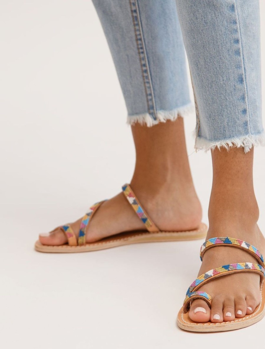 Sandaler laidback london | Diani Flat Lader Sandal Retro