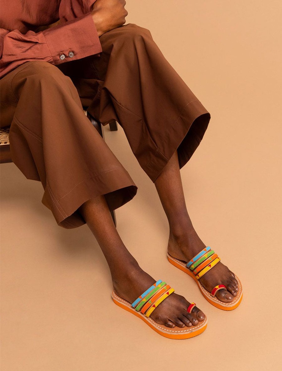 Sandaler laidback london | Kamba Sso Lader Sandal Tribal