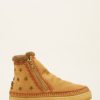 Skor laidback london | Setsu Stars Virkad Sido Zip Ankel Boot Saffron Mocka