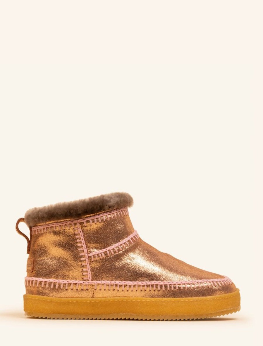 Skor laidback london | Nyuki Virkad Pull On Ankel Boot Koppar Skimmer