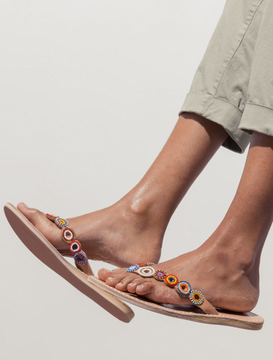 Sandaler laidback london | Peak Flat Ljusbrun Tribal