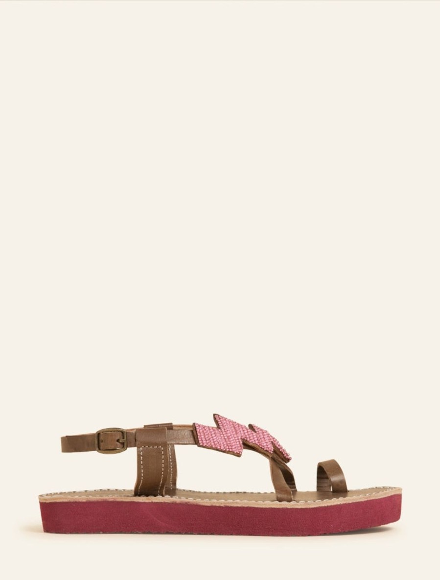 Sandaler laidback london | Icini Ssr Choc Lader Baby Rosa