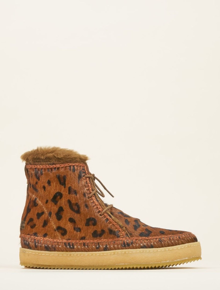 Skor laidback london | Argo Virkad Snorstovel Leopard Brun