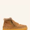 Skor laidback london | Setsu Low Side Zip Ankel Boot Brown Cheetah