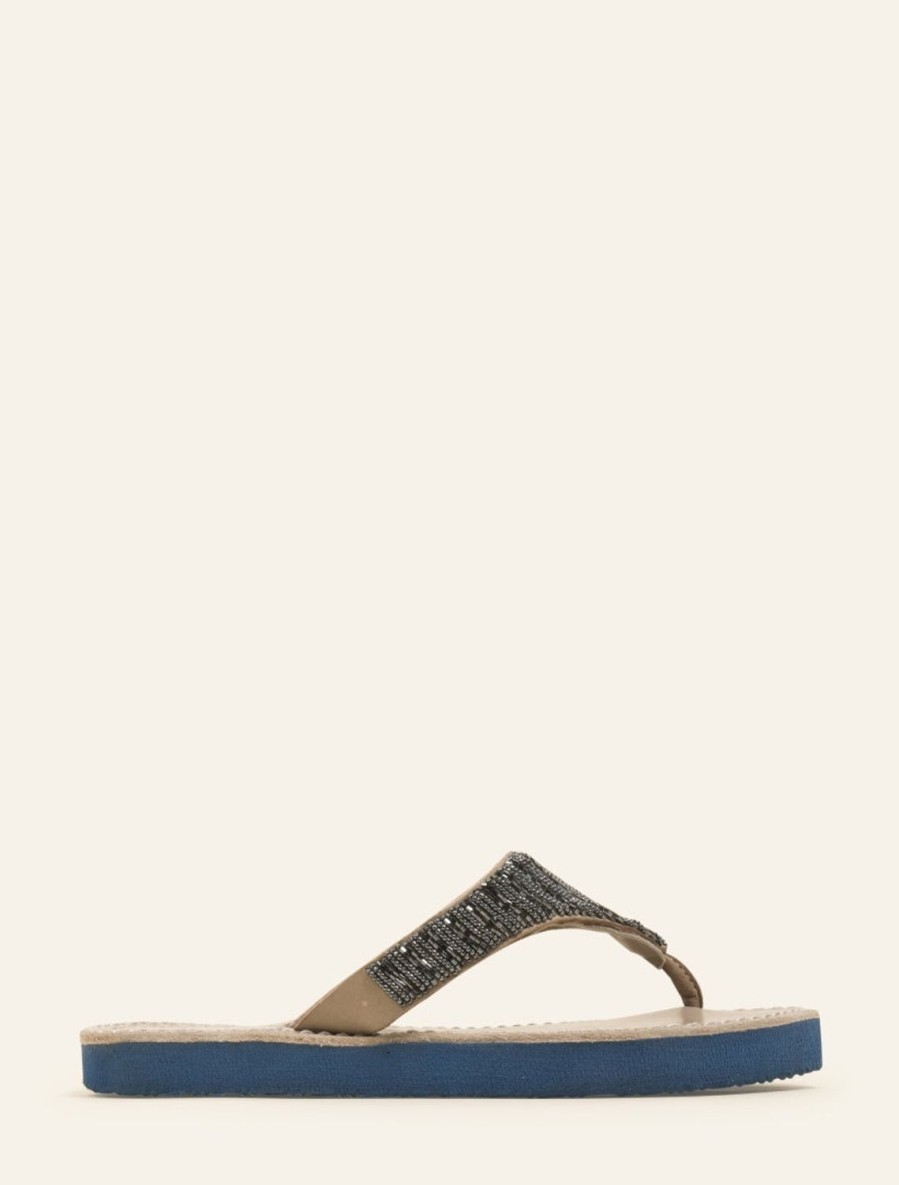 Sandaler laidback london | Craine Ssb Tan Lader Sandal Gun Metal