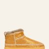 Skor laidback london | Nyuki Virkad Pull On Ankel Boot Gold Shimmer Natural