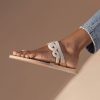 Sandaler laidback london | Kesme Platt Ljusbrun Sandal Snovit