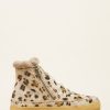 Skor laidback london | Setsu Virkad Sido Zip Ankel Boot Leopard Beige