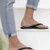 Sandaler laidback london | Seri Flat Svart Lader Sandal Svart