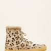 Skor laidback london | Argo Virkad Snorstovel Leopard Beige