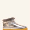 Skor laidback london | Nyuki Virkad Pull On Ankel Boot Silver Shimmer