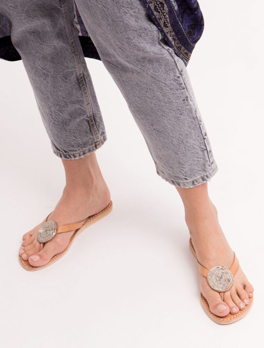 Sandaler laidback london | Doli Flat Ljusbrun Silver