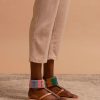 Sandaler laidback london | Dunga Flat Lader Sandal Baby Rosa Mix