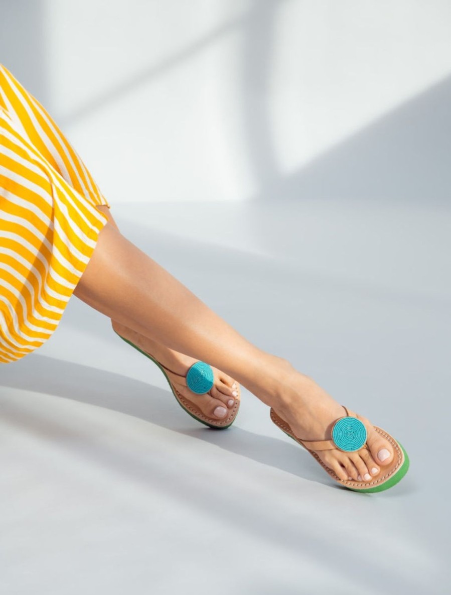 Sandaler laidback london | Doli Ssg Lader Sandal Emerald