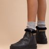 Skor laidback london | Setsu Classic Ankel Boot Svart Lader Tenn