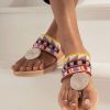 Sandaler laidback london | Heron Lp Ljusbrun Lader Sandal Lila Mix