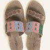 Sandaler laidback london | Elon Lp Tan Lader Sandal Baby Rosa Mix